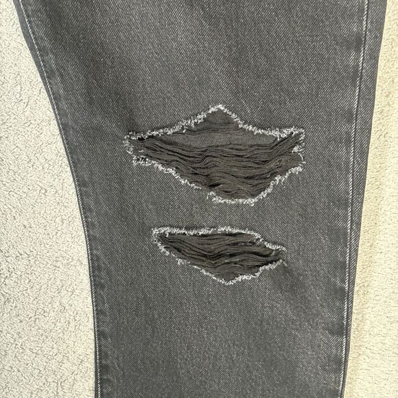 Levi’s 501 Jeans Men’s Size 32x30 Fits 34x29 Black Distressed Button Fly - Picture 4 of 16